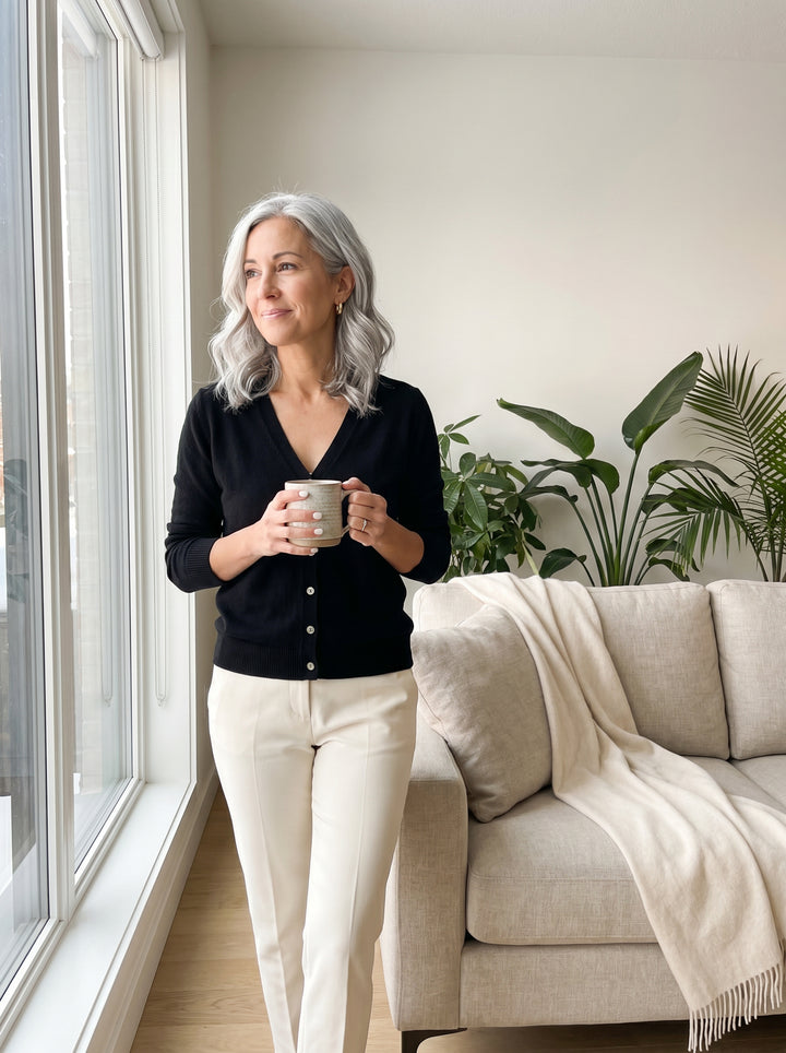 Margaux™ | Premium Cashmere V-Neck Cardigan
