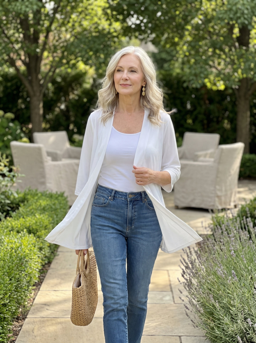 Vivienne™ | Elegant Open-Front Stretch Cardigan
