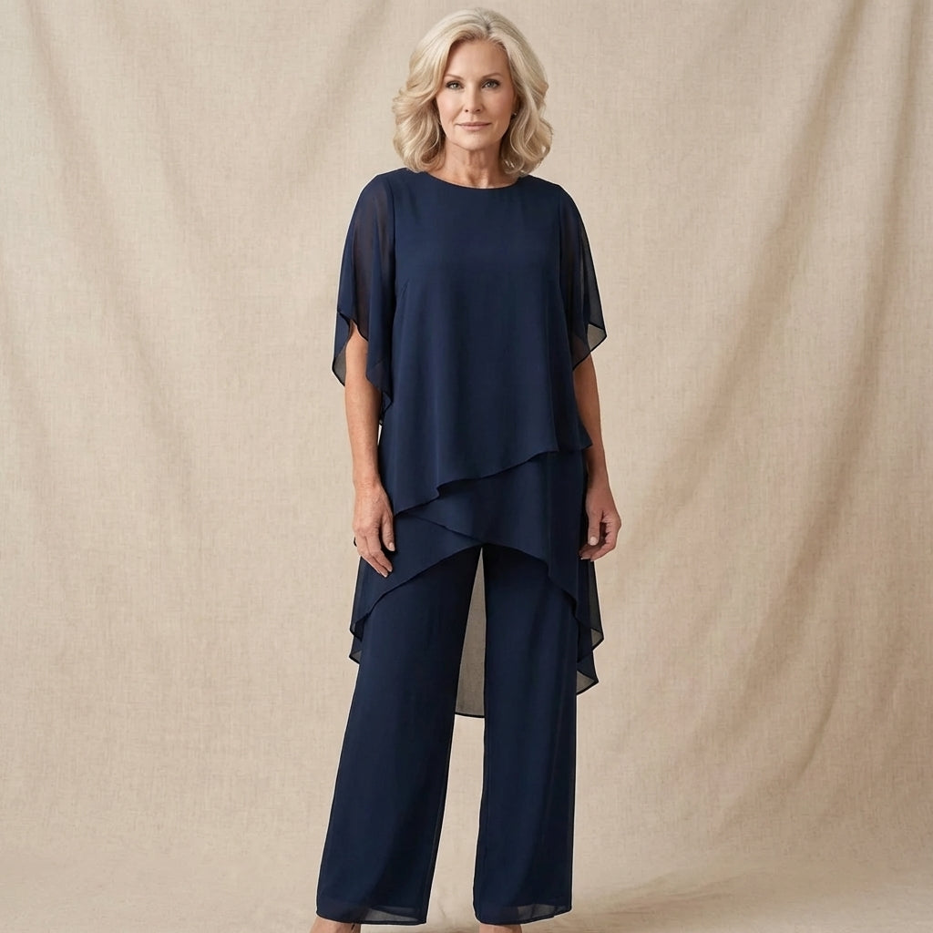 Kimmy™ | Luxe Draped Palazzo Set