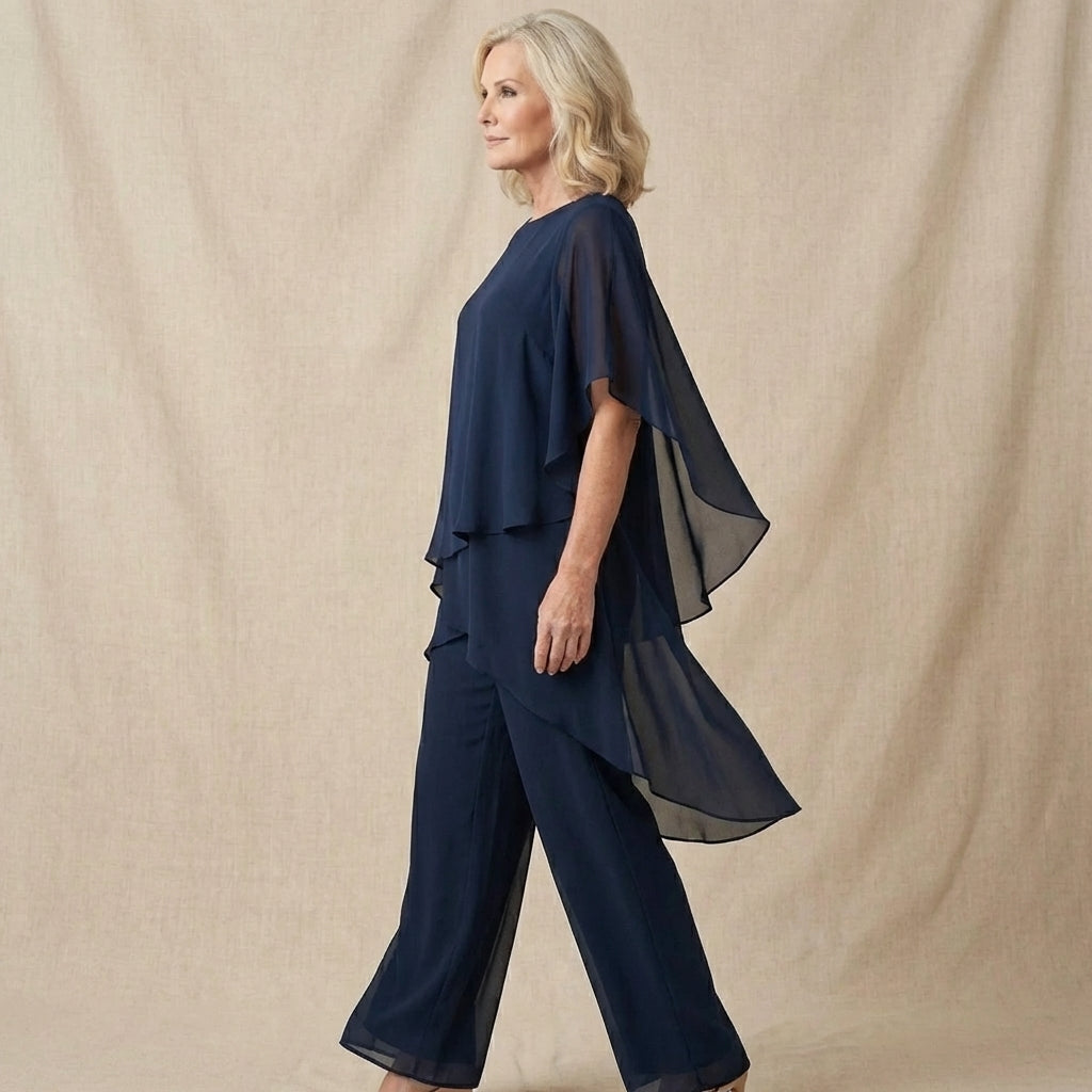 Kimmy™ | Luxe Draped Palazzo Set