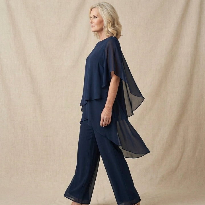 Kimmy™ | Luxe Draped Palazzo Set