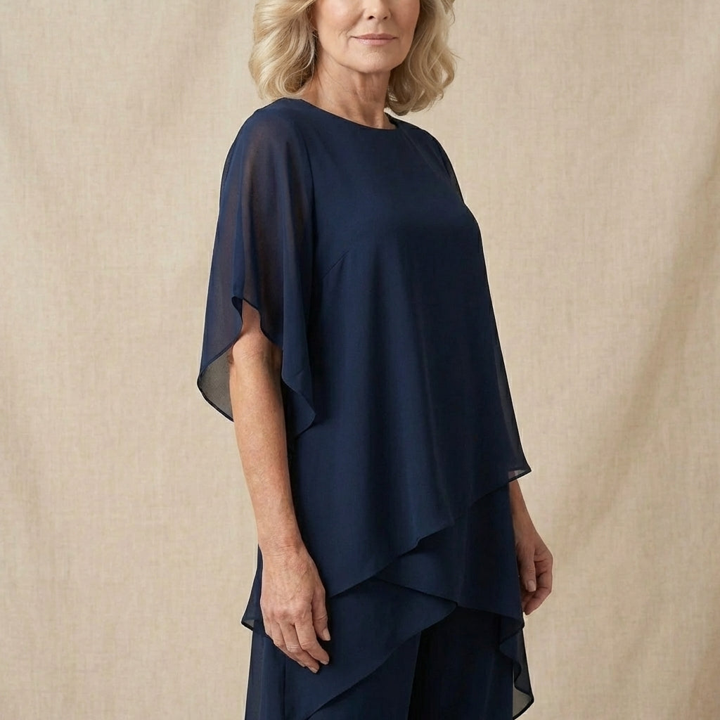 Kimmy™ | Luxe Draped Palazzo Set
