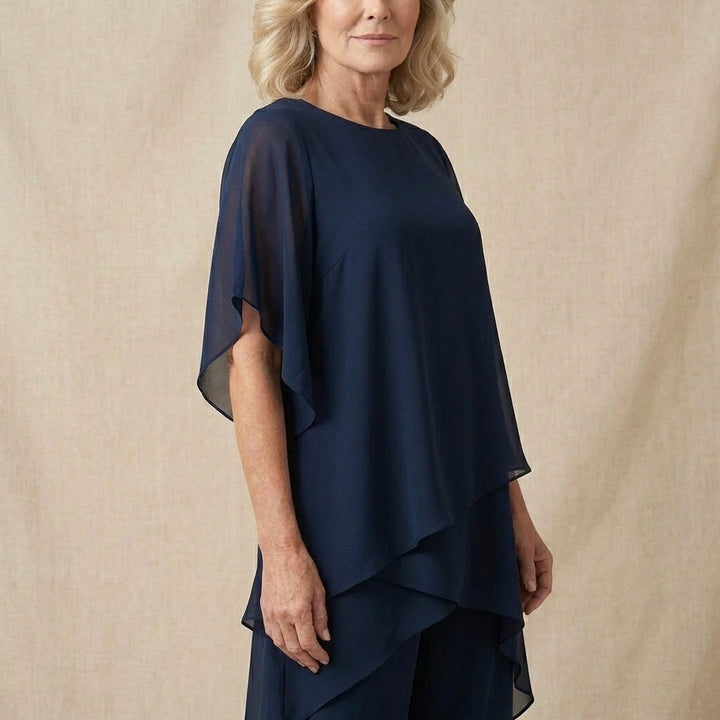 Kimmy™ | Luxe Draped Palazzo Set