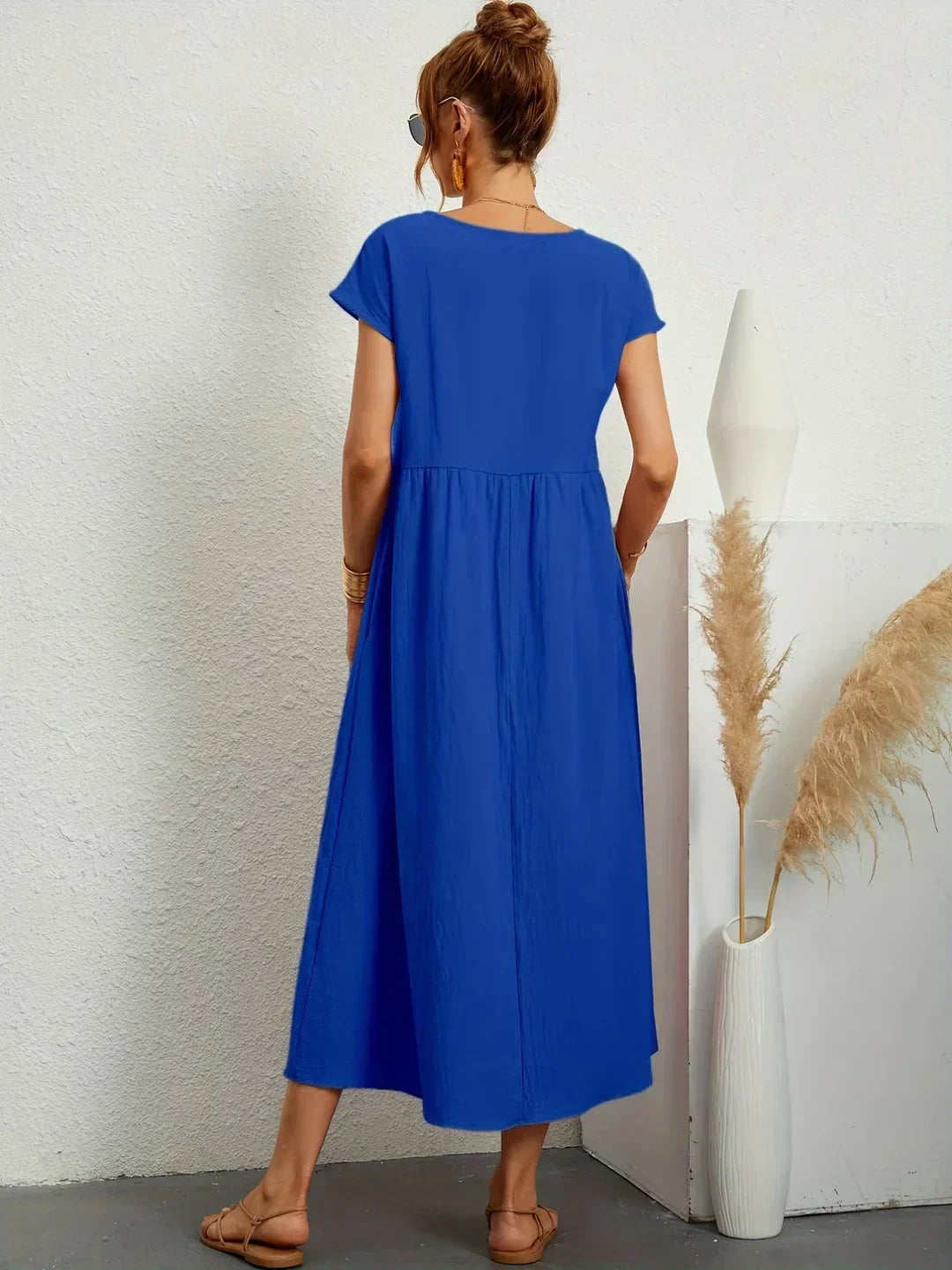 Gabrielle™ | Luxe Minimalist Midi Dress