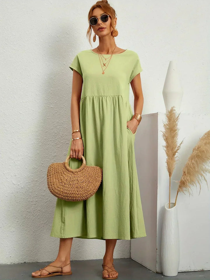 Gabrielle™ | Luxe Minimalist Midi Dress