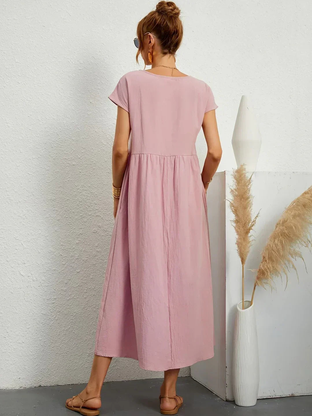 Gabrielle™ | Luxe Minimalist Midi Dress