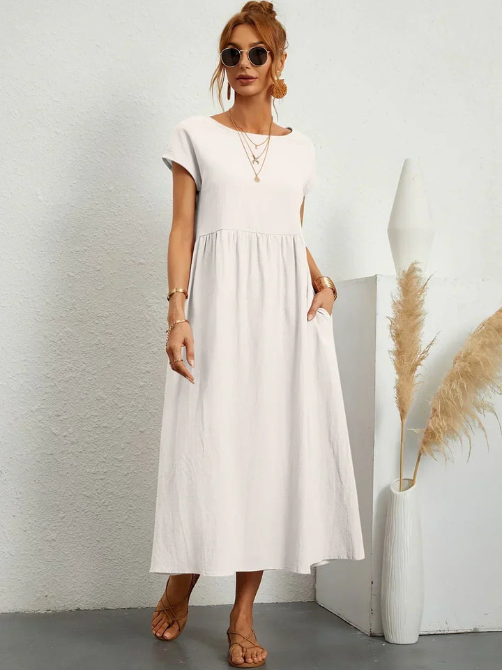 Gabrielle™ | Luxe Minimalist Midi Dress