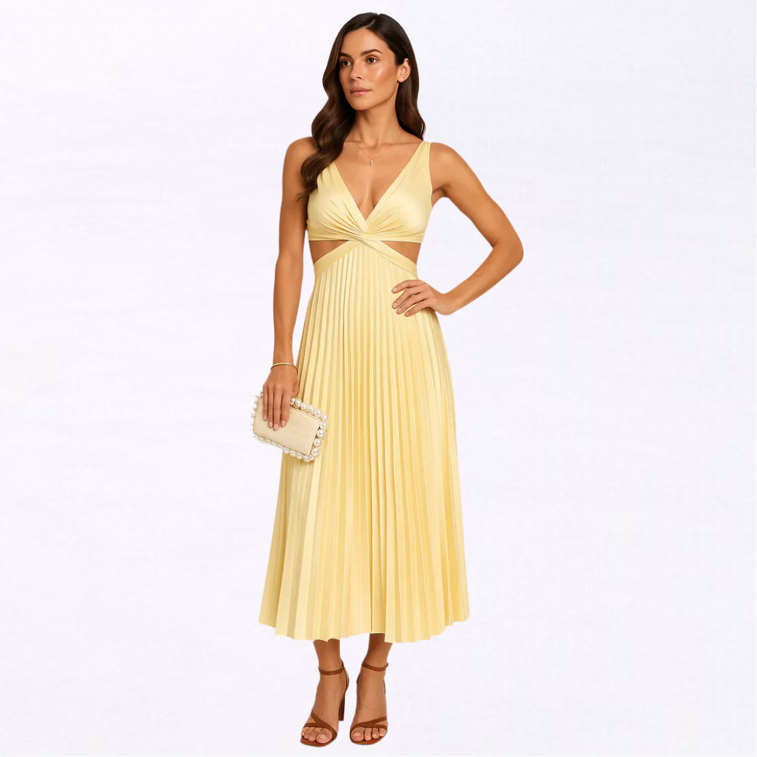 Aurélie™ | Elegant Pleated Dress