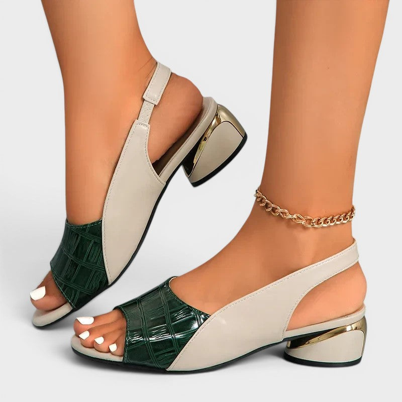 Clara™ | Low Heel Slingback Sandal with Cushioned Sole