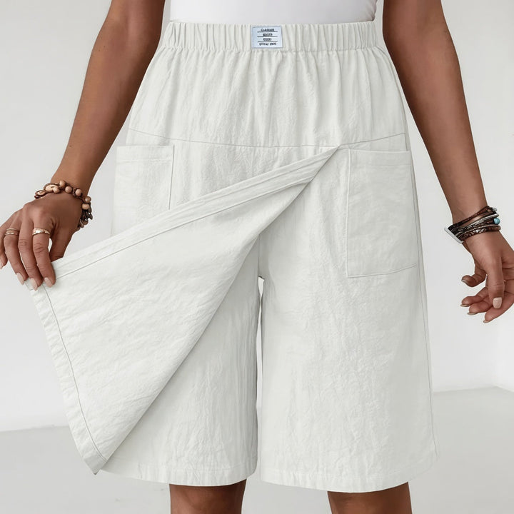Libertine™ | Elastic-Waist Wrap Skort with Pockets