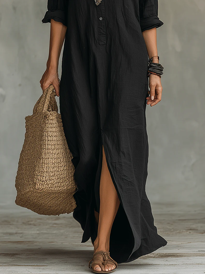 Hattie™ | Long Button Dress