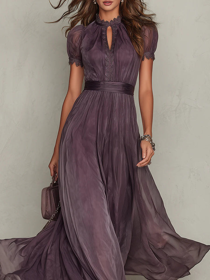 Ashley™ | Vintage Chiffon Maxi Dress