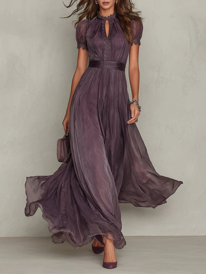 Ashley™ | Vintage Chiffon Maxi Dress