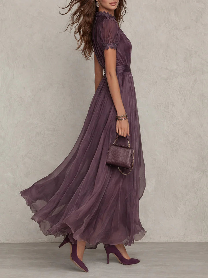 Ashley™ | Vintage Chiffon Maxi Dress