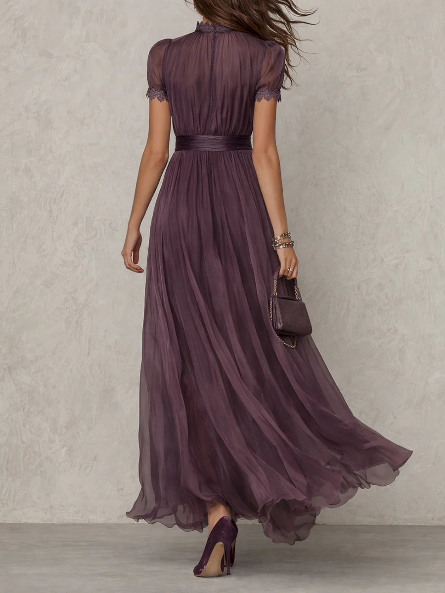 Ashley™ | Vintage Chiffon Maxi Dress