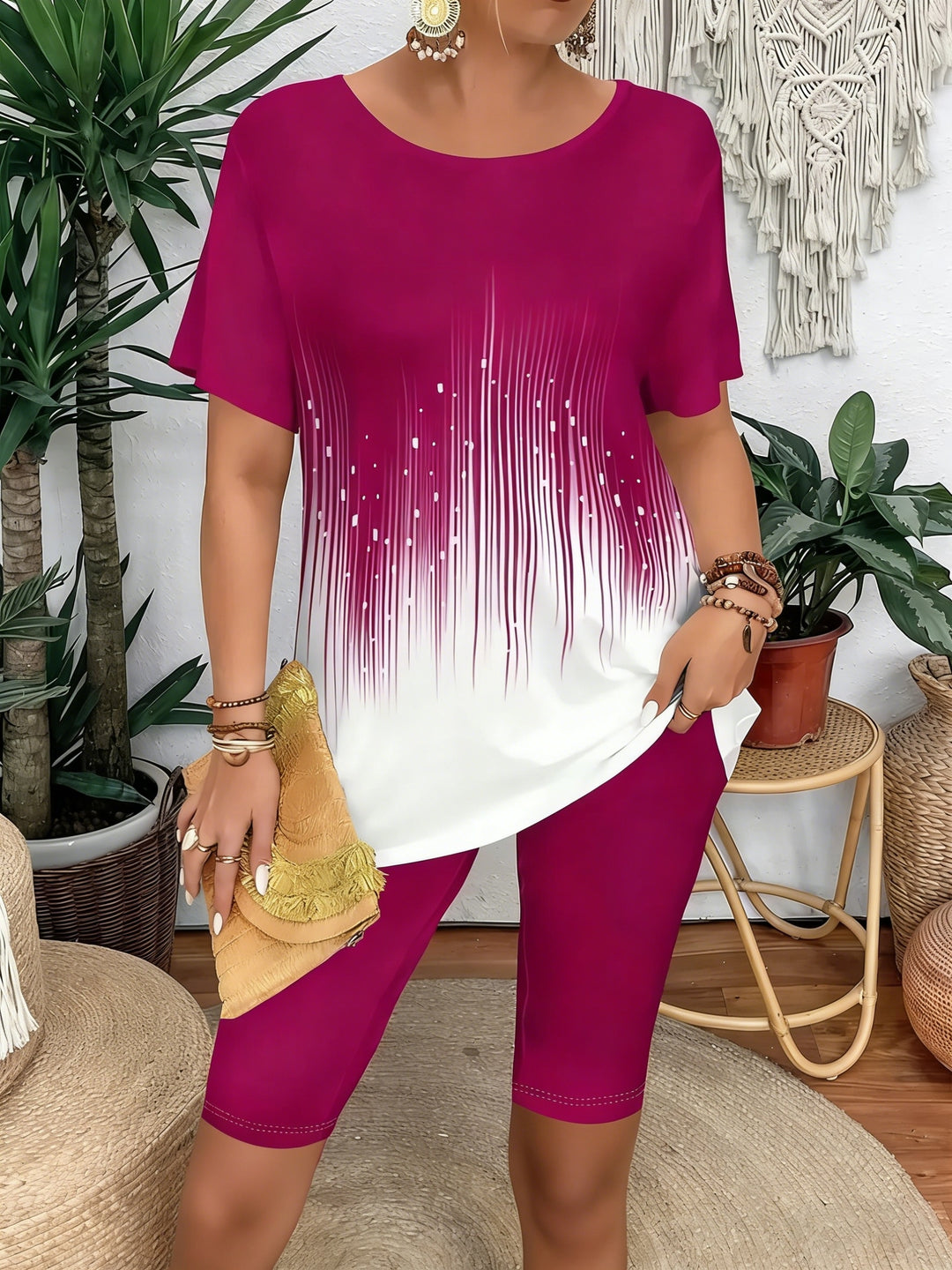 Cora™ | Ombré Striped Two-Piece Set