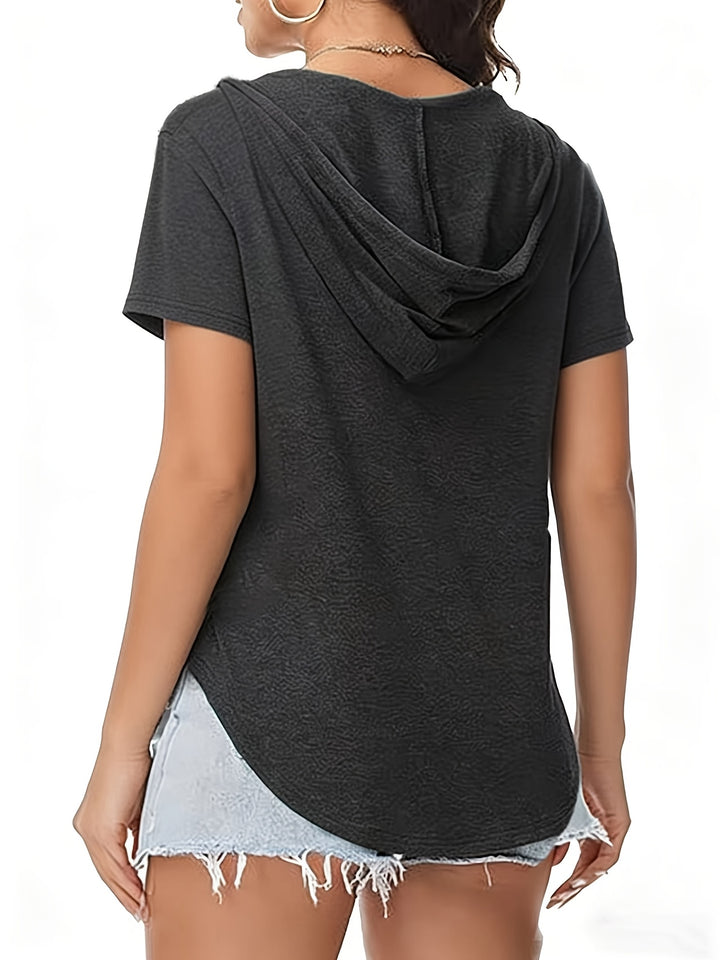 Nora™ | Hooded Stretch Tee