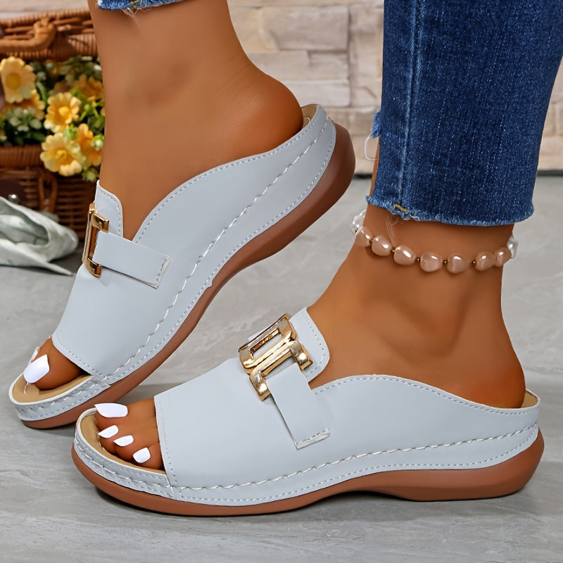 Cleo™ | Orthopedic Platform Slide Sandal