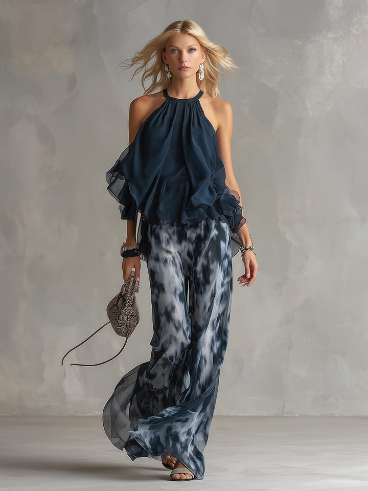 Ludovica™ | Luxe Chiffon Evening Set