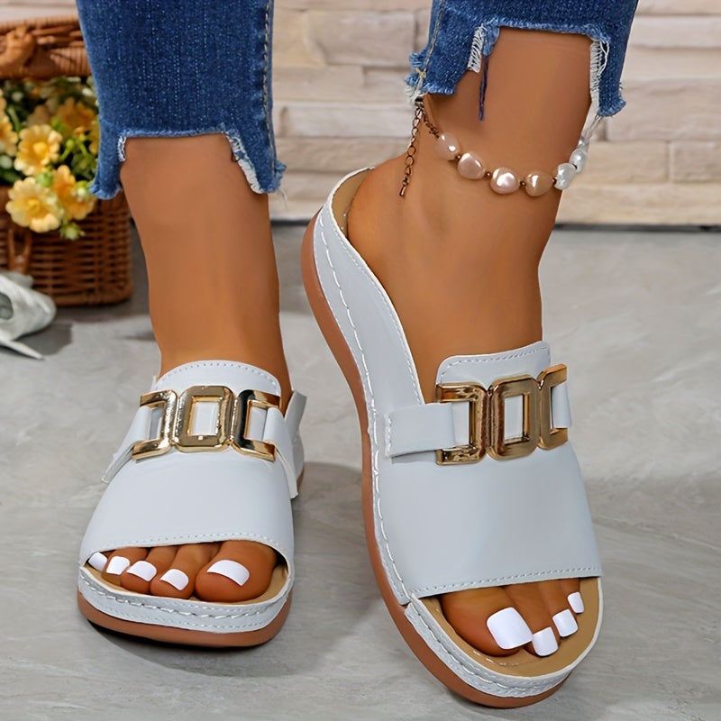 Cleo™ | Orthopedic Platform Slide Sandal