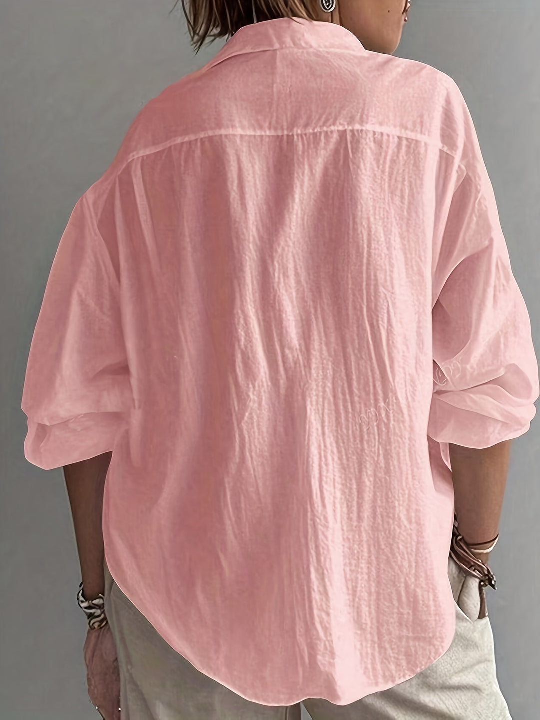 Vivian™ | Oversized Lapel Blouse in Bold Colours