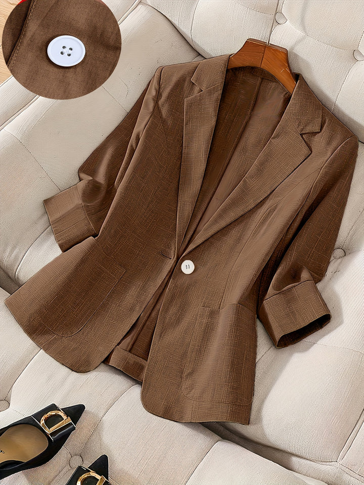Celeste™ | Single-Button Blazer Jacket