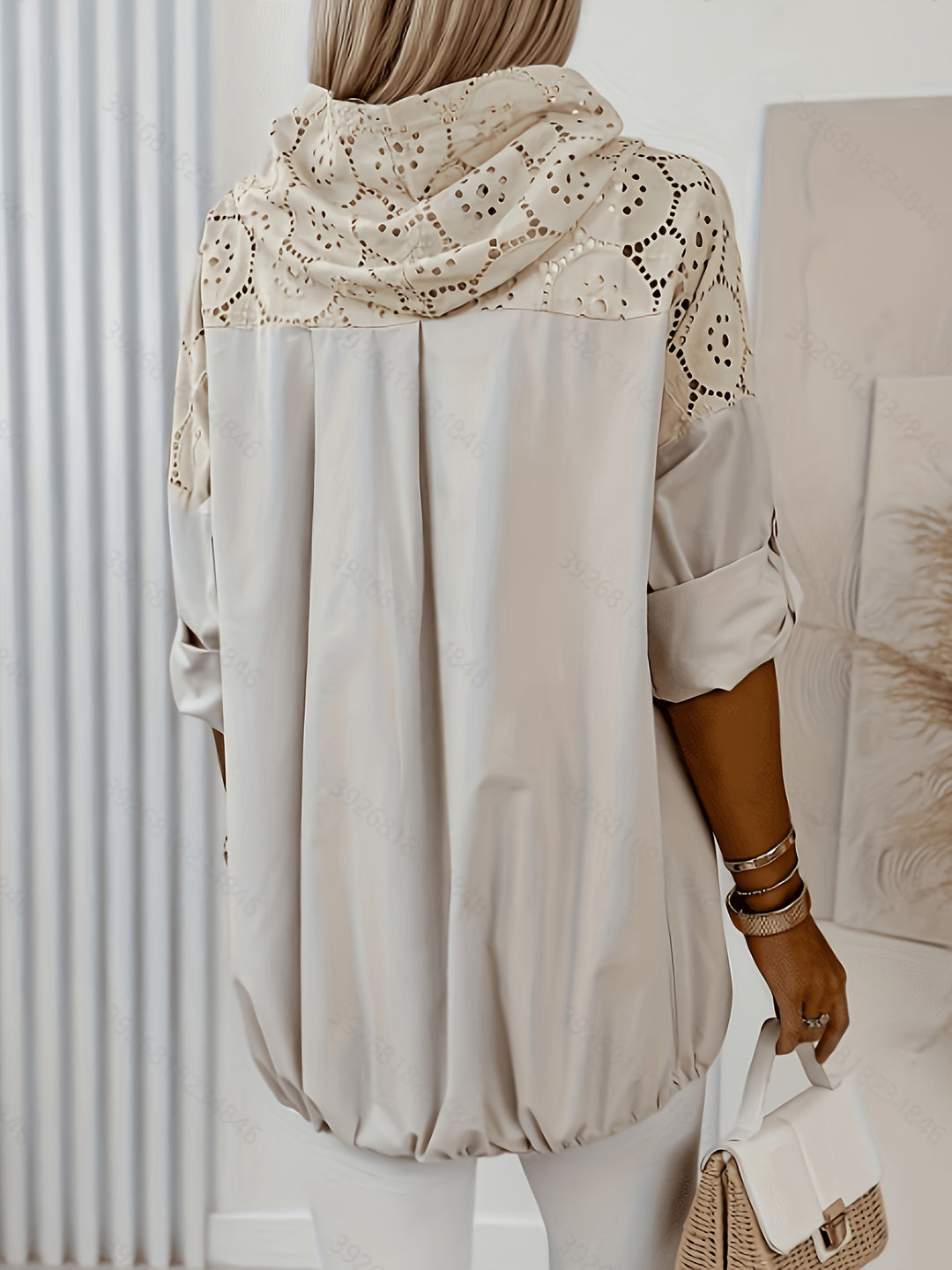 Aria™ | Lace Patchwork Hooded Jacket