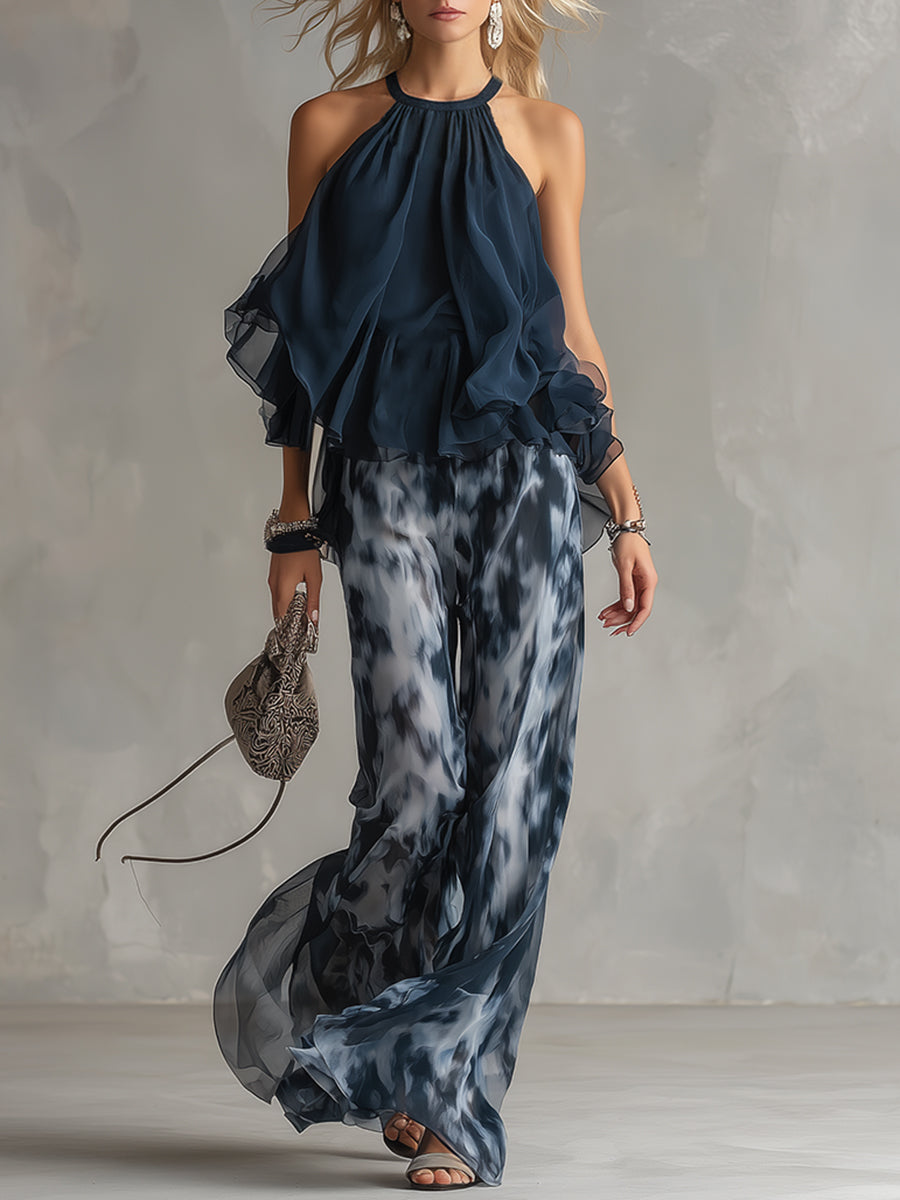 Ludovica™ | Luxe Chiffon Evening Set