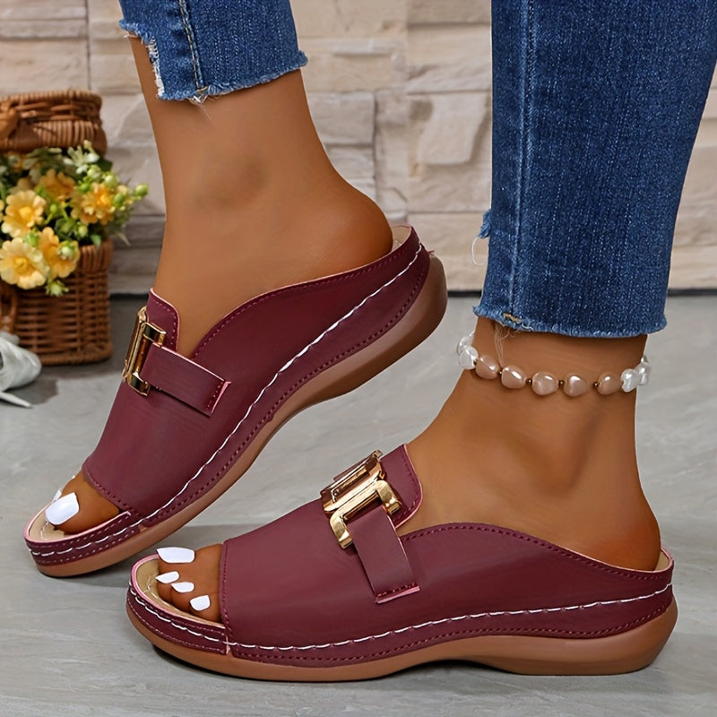 Cleo™ | Orthopedic Platform Slide Sandal