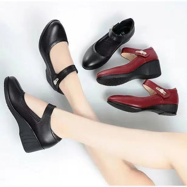 Viviana™ | Comfort Wedge Mary Jane Shoes