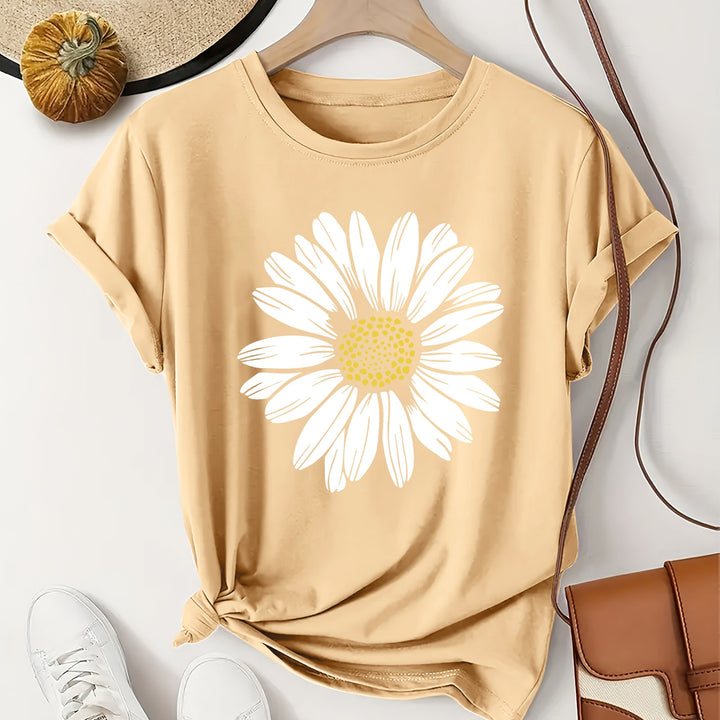 Daisy™ | Floral Print Crew Neck Tee