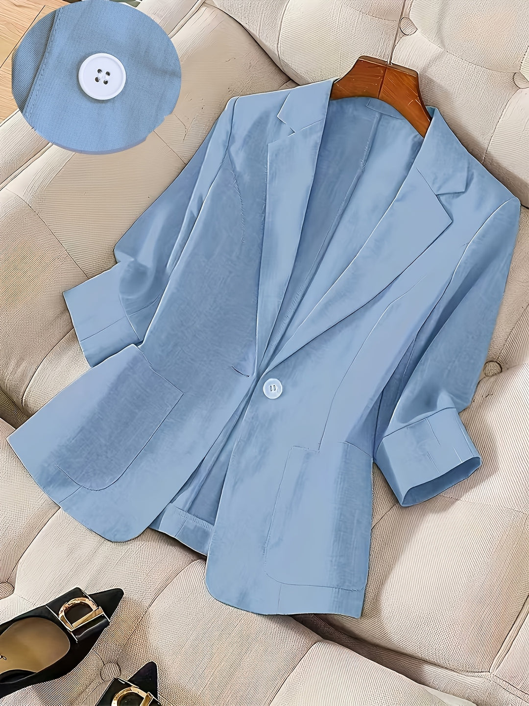 Celeste™ | Single-Button Blazer Jacket