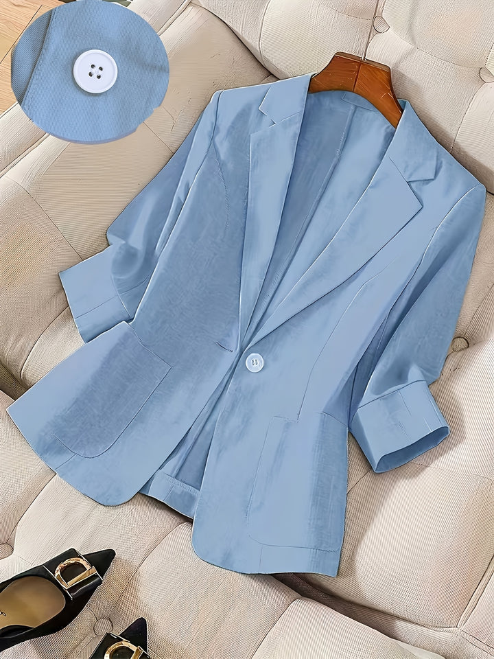 Celeste™ | Single-Button Blazer Jacket