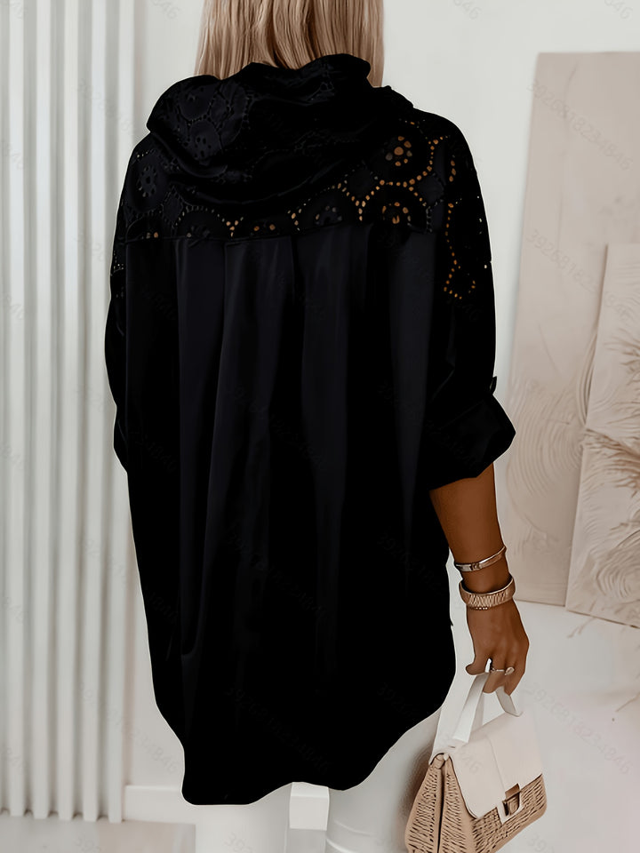 Aria™ | Lace Patchwork Hooded Jacket