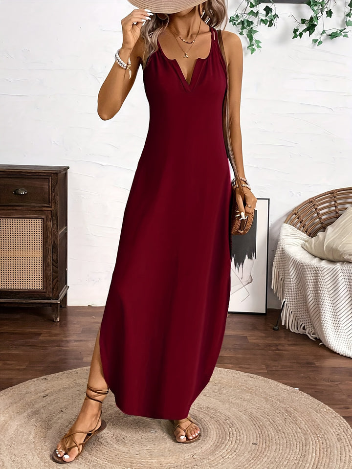 Delphine™ | Soft Sleeveless Maxi Dress