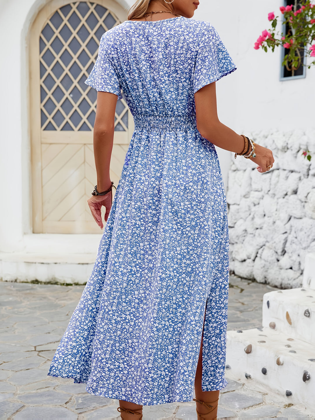 Selene™ | Floral Butterfly Sleeve Maxi Dress