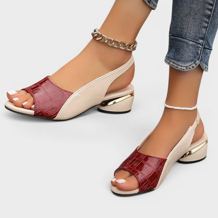 Clara™ | Low Heel Slingback Sandal with Cushioned Sole