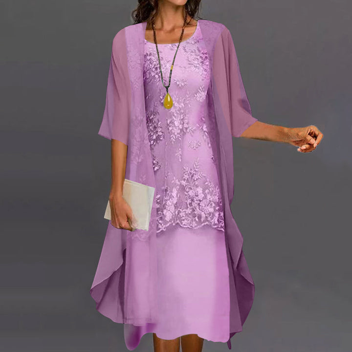 Eleanor™ | Elegant Chiffon Two-Piece Occasion Set
