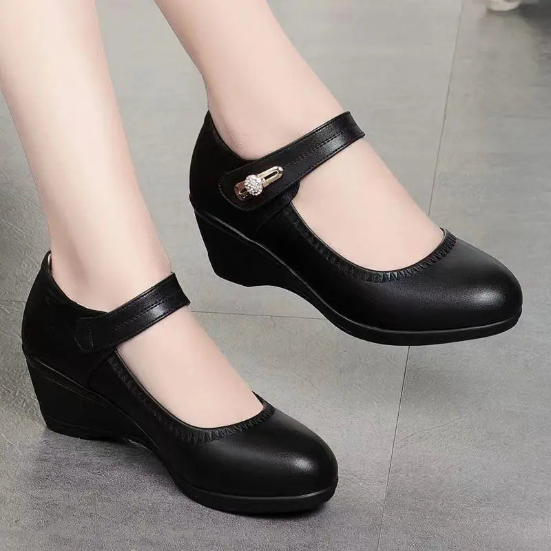 Viviana™ | Comfort Wedge Mary Jane Shoes