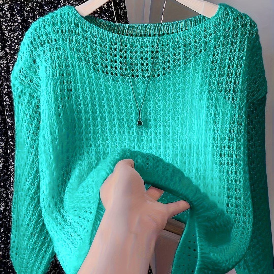 Sophie™ | Lace Hollow Knit Sweater