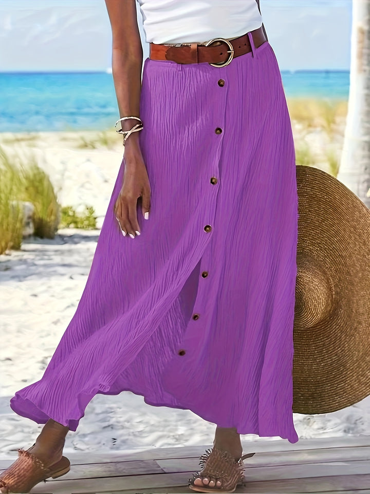 Western Half Skirt Cross-Border Trade Slit A-Line Hip-Hugging Mid-Waist Long Dress
