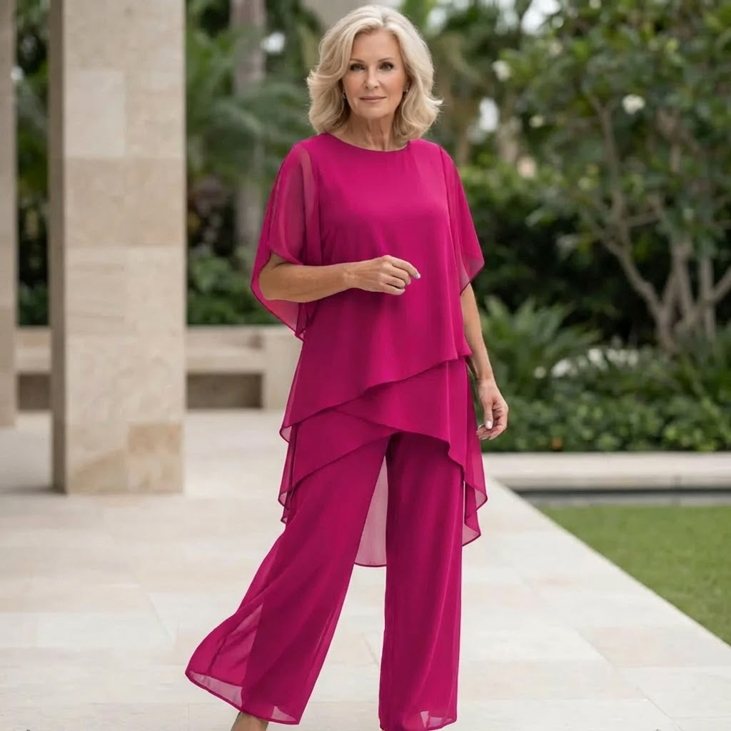 Kimmy™ | Luxe Draped Palazzo Set