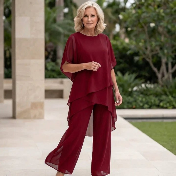 Kimmy™ | Luxe Draped Palazzo Set