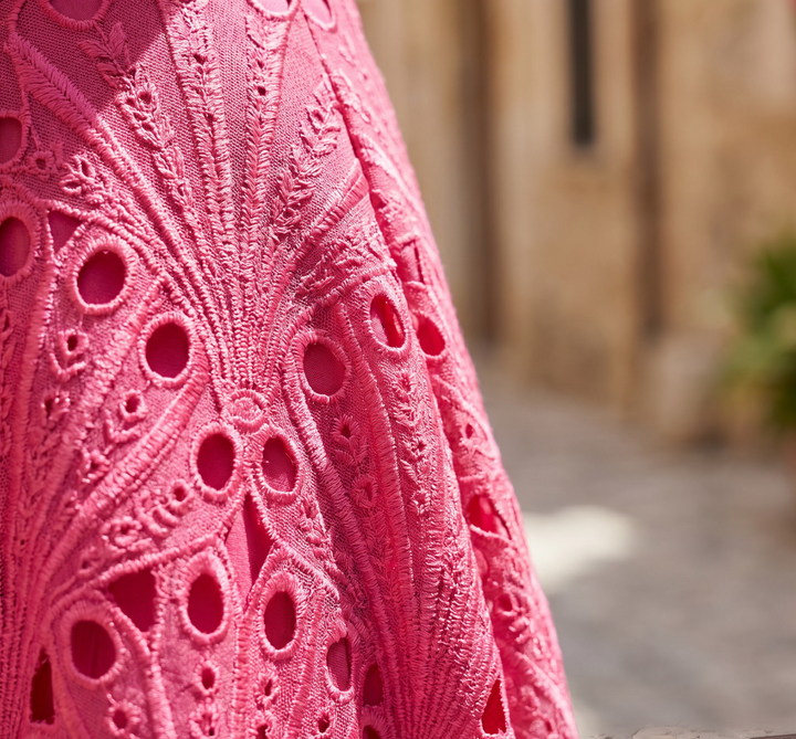 Celestine™ | Elegant Lace Midi Dress