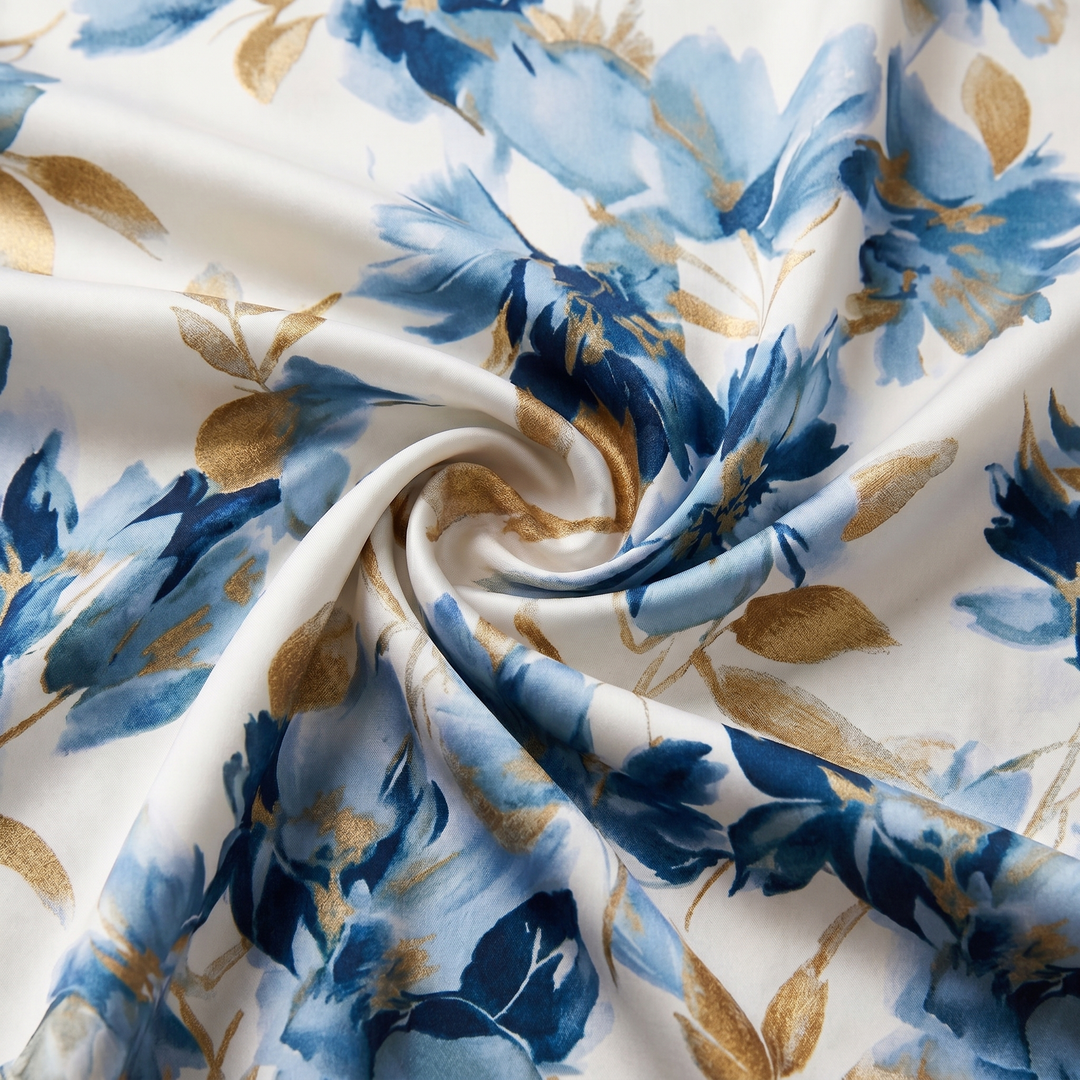 Elara™ | Floral Wrap Waist Midi Dress