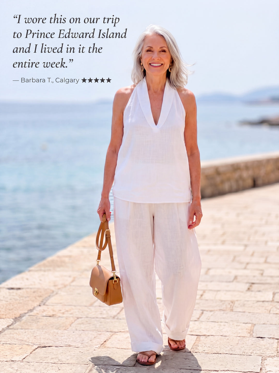Margot™ | Linen V-Neck Vest & Wide-Leg Trouser Set