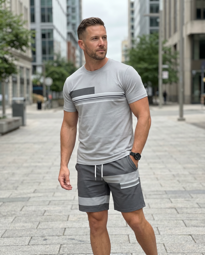 Hudson™ | Men's 2-Piece Tee & Shorts Set