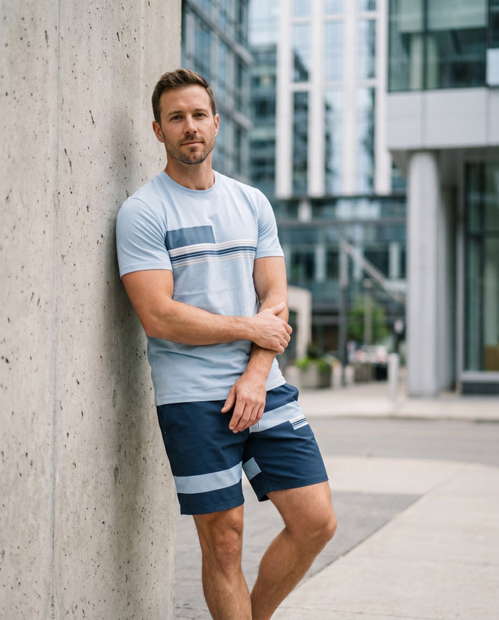 Hudson™ | Men's 2-Piece Tee & Shorts Set