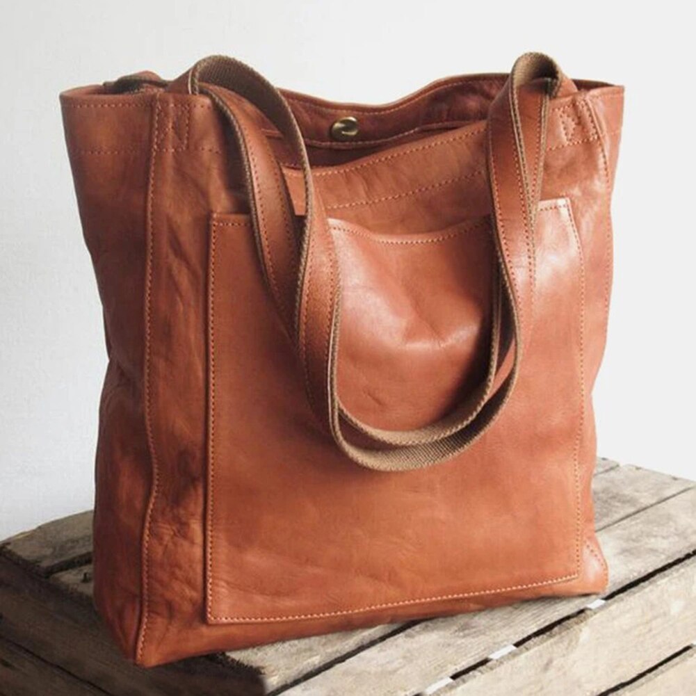 Amelia™ | Vintage Leather Tote Bag